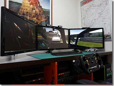 Fanatec Racing Cockpit DIY Building with Triple-Monitor